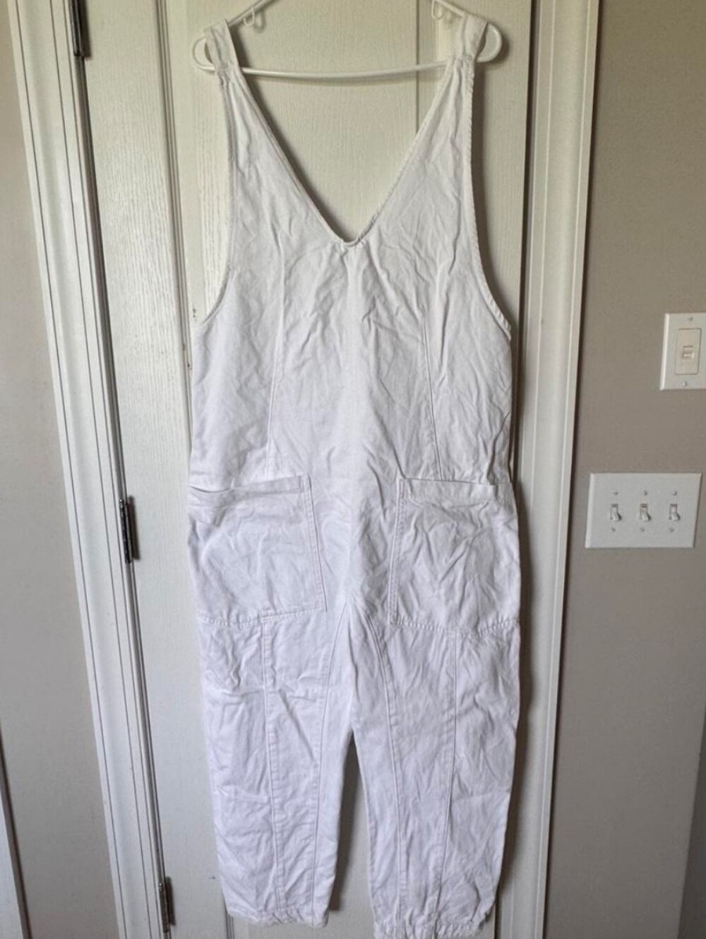 Free People White Dungaree Overalls - Picture 4 of 4
